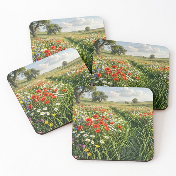 Item preview, Binary Poppy Field Sunset Code Art Programmer designed and sold by Jozefin's Studio.