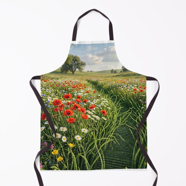 Item preview, Binary Poppy Field Sunset Code Art Programmer designed and sold by Jozefin's Studio.