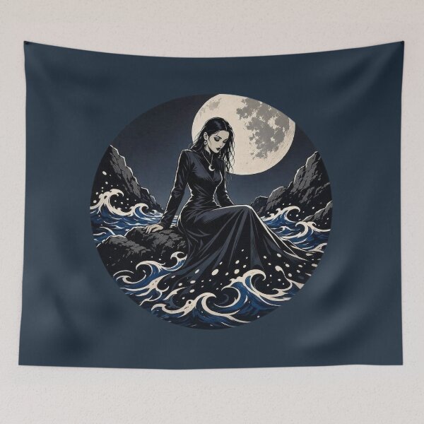 Item preview, Moonlit Tides II – Midnight Horizon designed and sold by Roberta Calabrese.