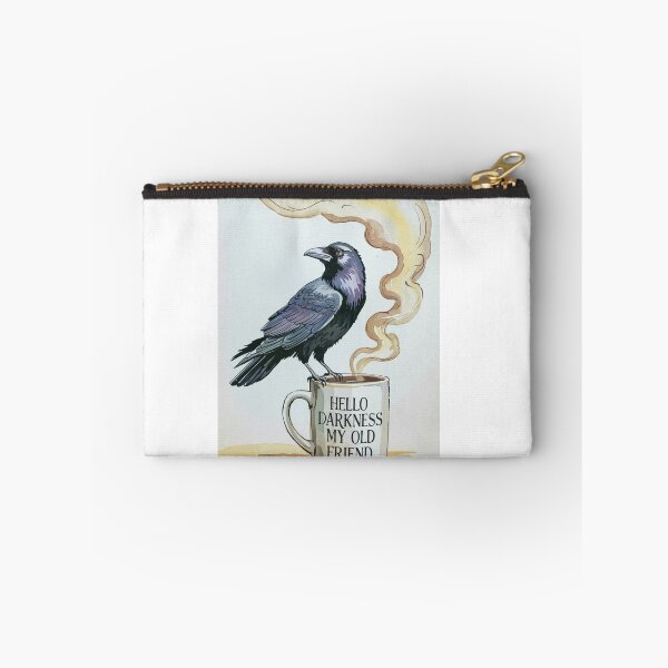Item preview, Raven On Coffee Cup Hello Darkness designed and sold by Roy & Tiffany.