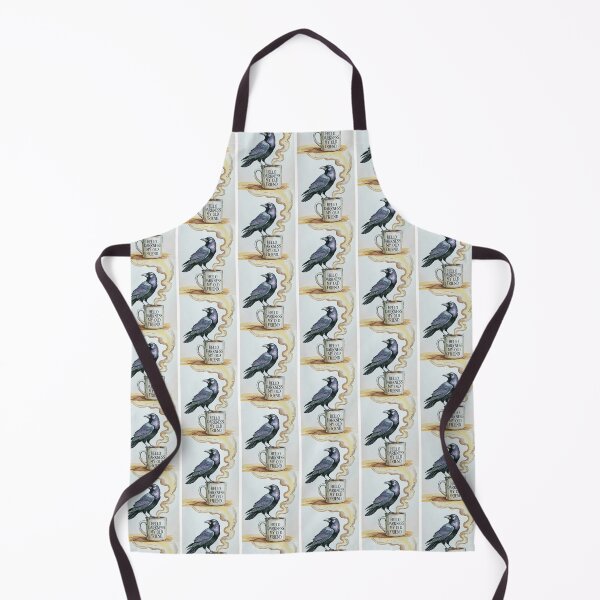 Item preview, Raven On Coffee Cup Hello Darkness designed and sold by Roy & Tiffany.