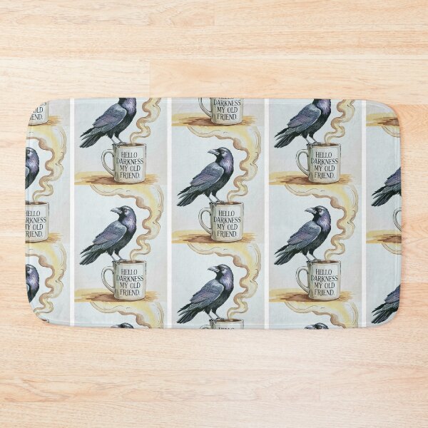Item preview, Raven On Coffee Cup Hello Darkness designed and sold by Roy & Tiffany.