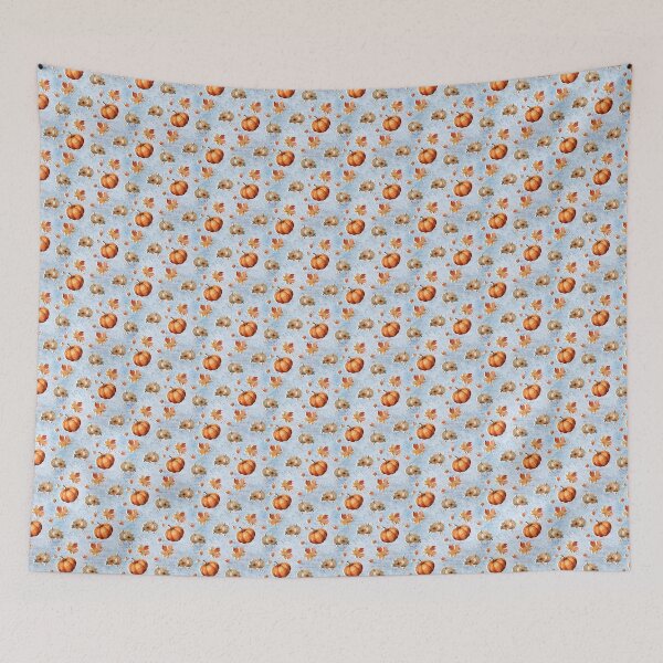 Item preview, Cozy Fall Pumpkin and Leaves Pattern designed and sold by LouieVanille.