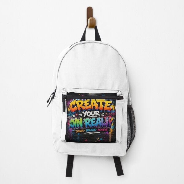 Item preview, Create Your Own Reality – Colorful Graffiti Motivation Typography designed and sold by PetruArtDesigns.