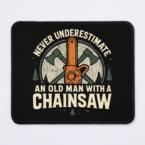Item preview, Lumberjack Old Man With Chainsaw Funny Logger Lumberman Logging designed and sold by tmerchtrends.