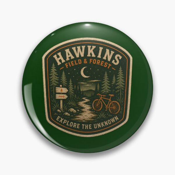Item preview, Hawkins Field & Forest Hiking Patch designed and sold by agearb.