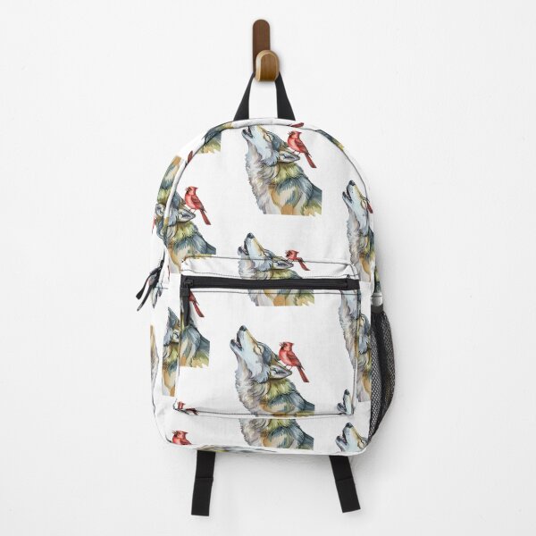 Item preview, Howling Wolf With Red Cardinal Bird designed and sold by Roy & Tiffany.