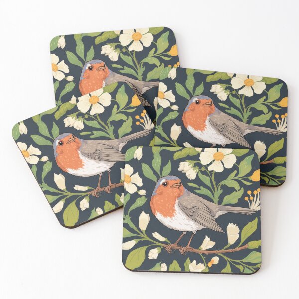 Item preview, Botanical Bird Branch Art designed and sold by Filora Atelier | Bird Art.
