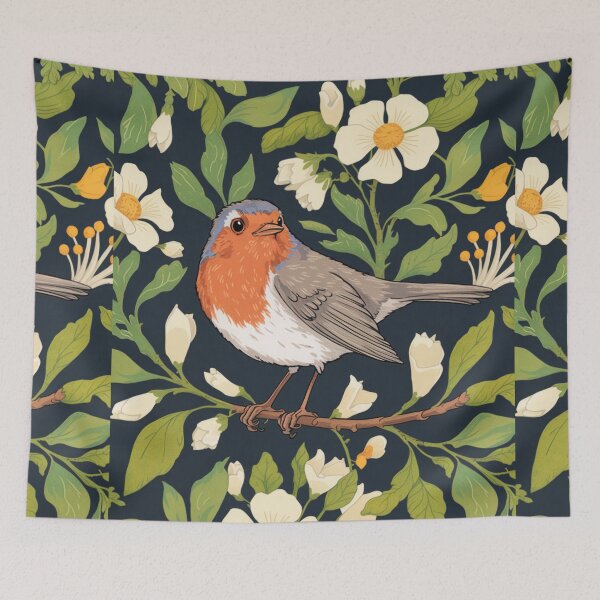 Item preview, Botanical Bird Branch Art designed and sold by Filora Atelier | Bird Art.