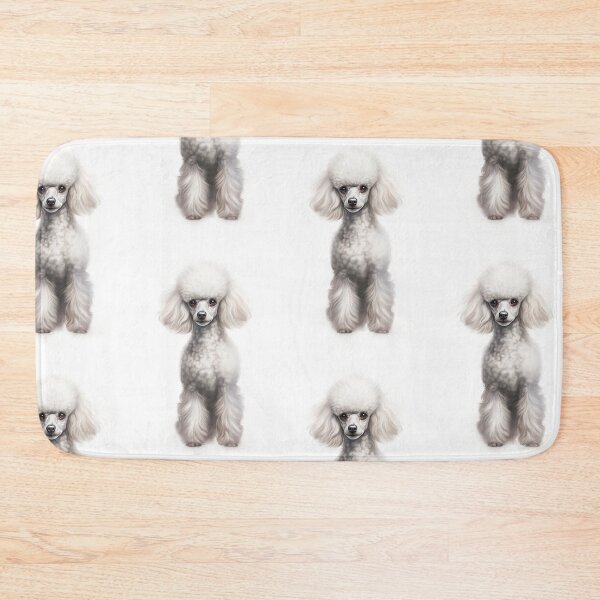 Item preview, Elegant White Toy Poodle Dog AI Digital Portrait Illustration designed and sold by pinkal.