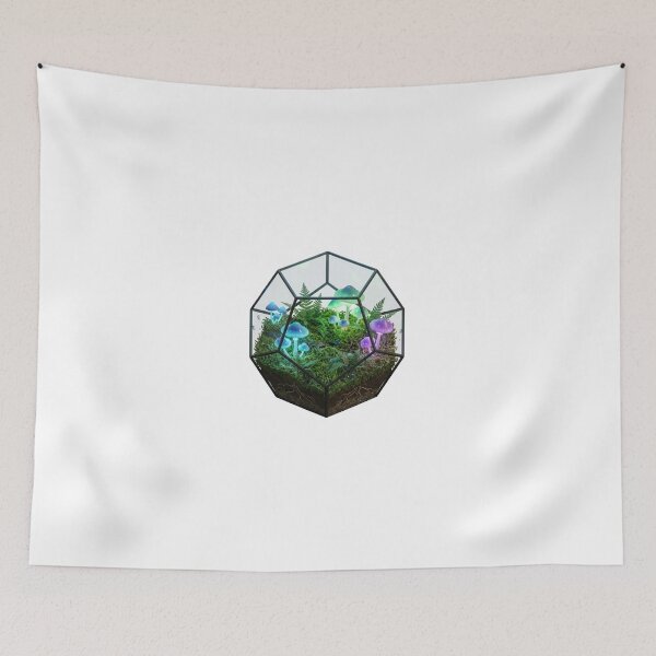 Item preview, Isometric Mushroom Terrarium Cottagecore Forager designed and sold by Mks-Fashion.