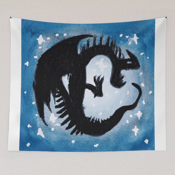 Item preview, Prussian Blue Coiled Dragon Galaxy designed and sold by NoxArtis.
