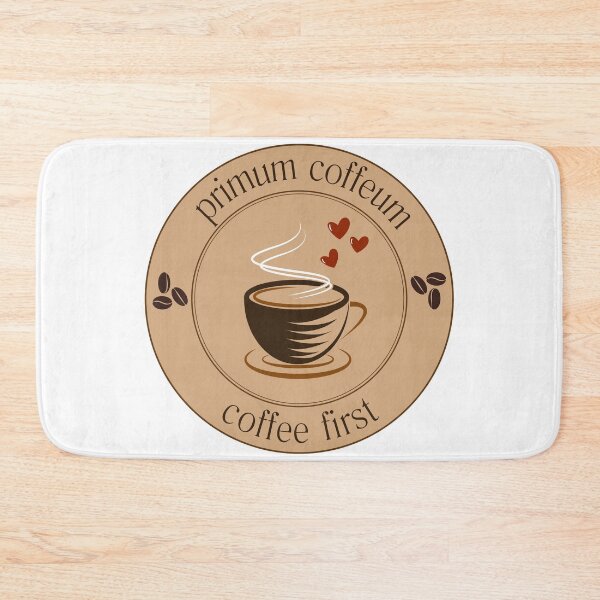 Item preview, Primum Coffeum (Coffee First) Latin phrase designed and sold by AndysTeeShop.