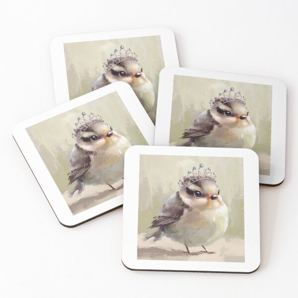 Item preview, Cute Bird Queen Wearing Sparkly Tiara designed and sold by Roy & Tiffany.