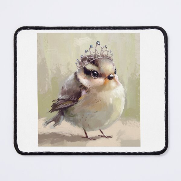 Item preview, Cute Bird Queen Wearing Sparkly Tiara designed and sold by Roy & Tiffany.
