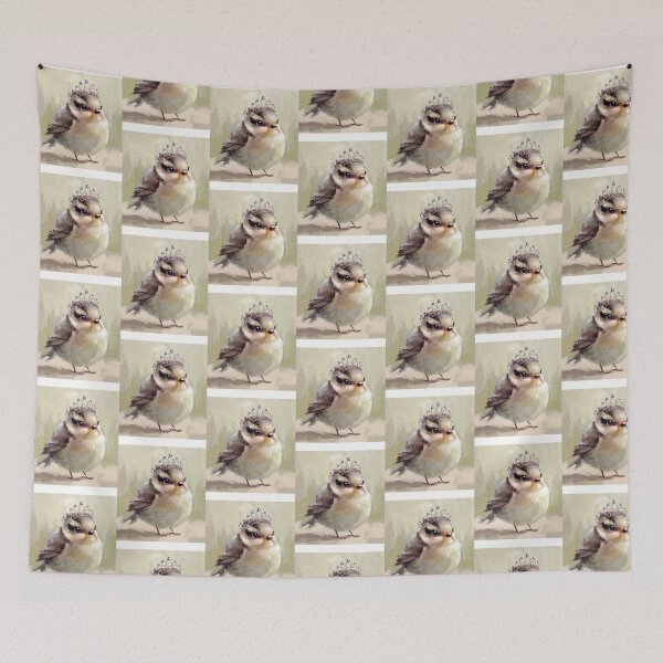 Item preview, Cute Bird Queen Wearing Sparkly Tiara designed and sold by Roy & Tiffany.