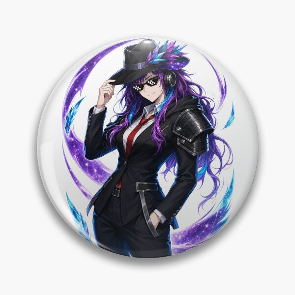 Item preview, Violet Crown Cyber Anime Character Portrait designed and sold by NextLevelThread.