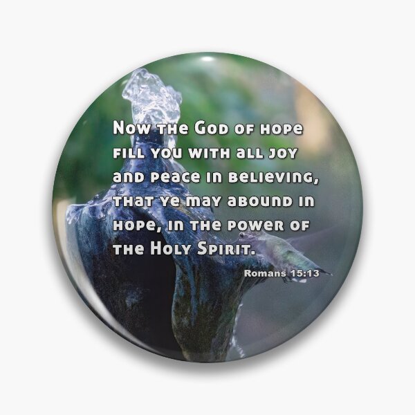 Item preview, God Of Hope Fill You Romans 15 13 - Hummingbird Photograph designed and sold by InsprtnlArtbyDP.