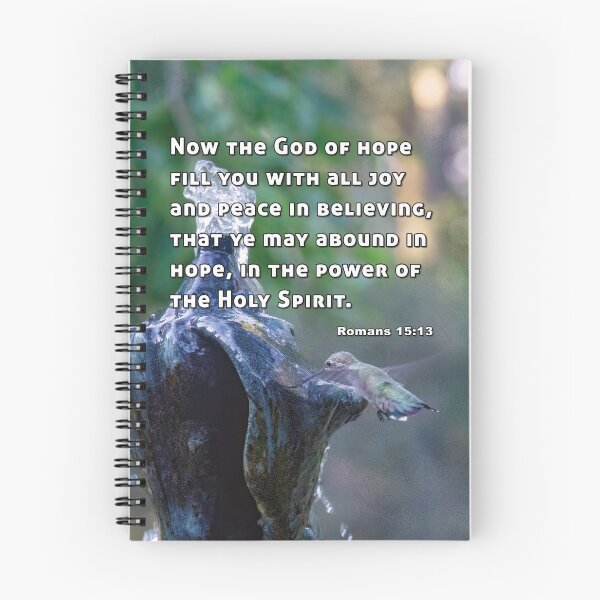 Item preview, God Of Hope Fill You Romans 15 13 - Hummingbird Photograph designed and sold by InsprtnlArtbyDP.