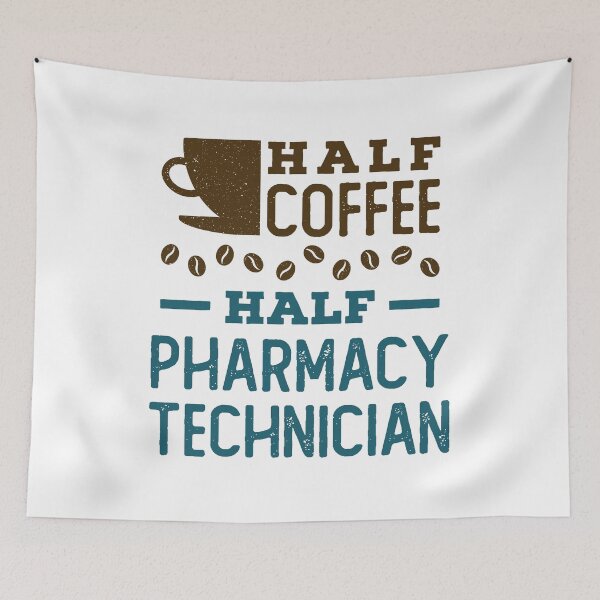 Item preview, Half Coffee Half Pharmacy Technician  designed and sold by jaygo.