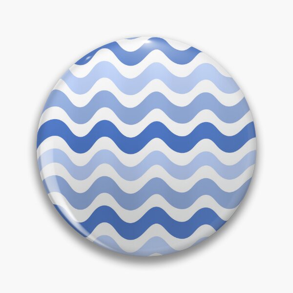 Item preview, 3D wave pattern - blue shade  designed and sold by Pattern Petals.