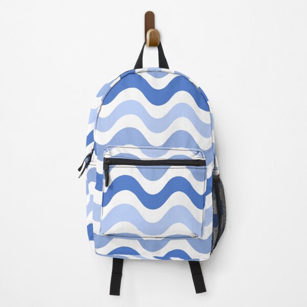 Item preview, 3D wave pattern - blue shade designed and sold by Pattern Petals.