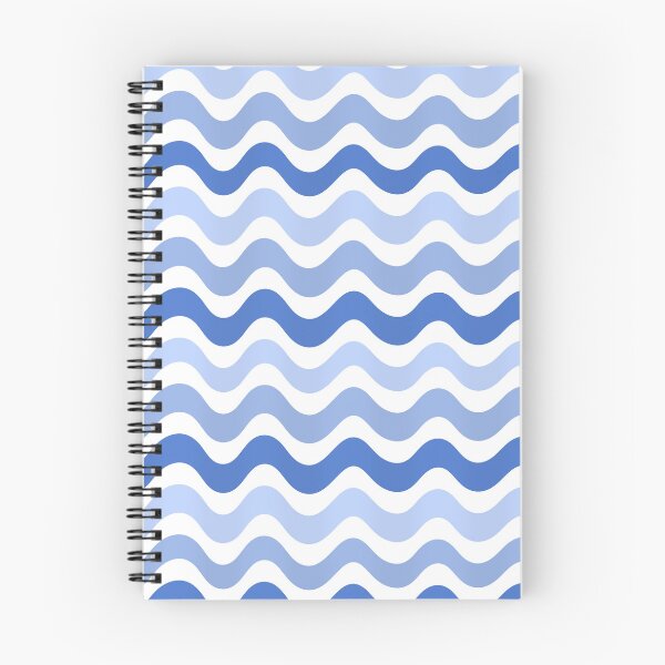 Item preview, 3D wave pattern - blue shade  designed and sold by Pattern Petals.