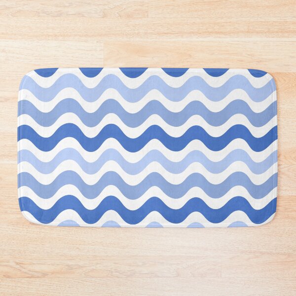 Item preview, 3D wave pattern - blue shade  designed and sold by Pattern Petals.