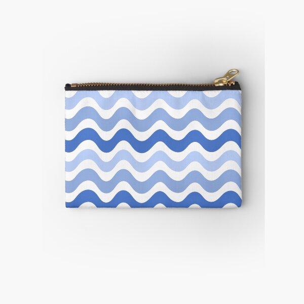 Item preview, 3D wave pattern - blue shade  designed and sold by Pattern Petals.