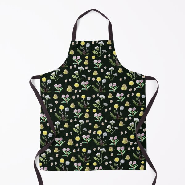 Item preview, Large Scale Vintage Retro Botanical Flowers And Butterfly Color Pencils Dandelion designed and sold by Designs by Sara Felton.