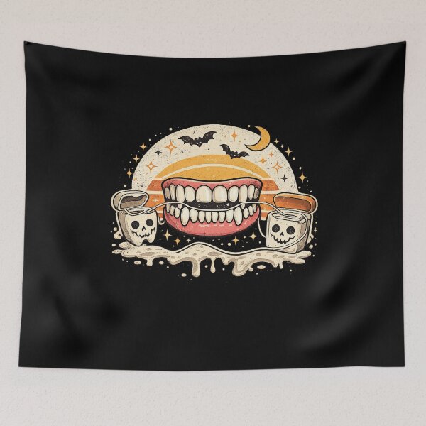 Item preview, Floss Your Fangs Dentist Halloween Gift designed and sold by Corvoria.