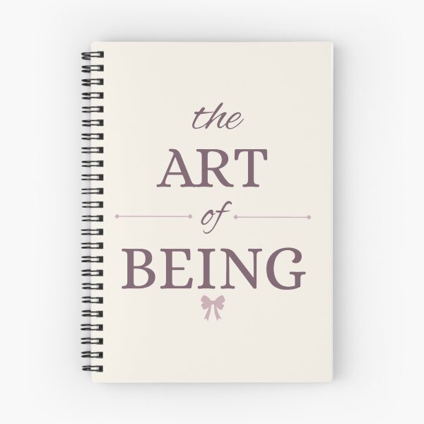 Item preview, The Art of Being | Dusty Mauve & Coquette Ribbon Typography designed and sold by Sparkle First Co..