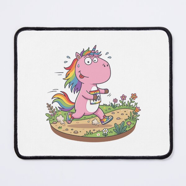 Item preview, Cute pink unicorn running Rainbow design, Sports Gift designed and sold by BobaTeeStore.