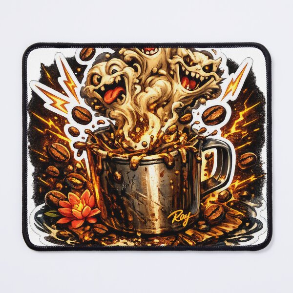 Item preview, Wild Coffee Monster Splash Mug Funny Sticker designed and sold by RoyArt0.