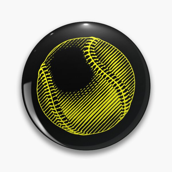 Item preview, Vintage Yellow baseball designed and sold by pattern-archive.