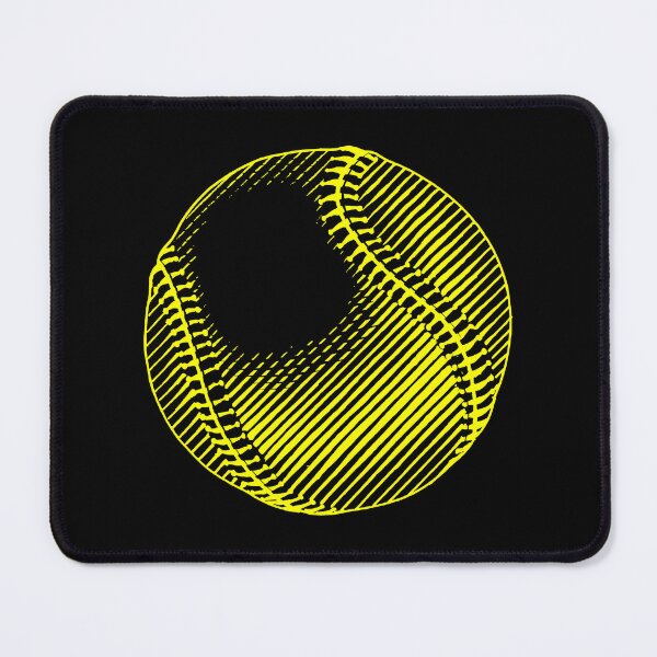 Item preview, Vintage Yellow baseball designed and sold by pattern-archive.