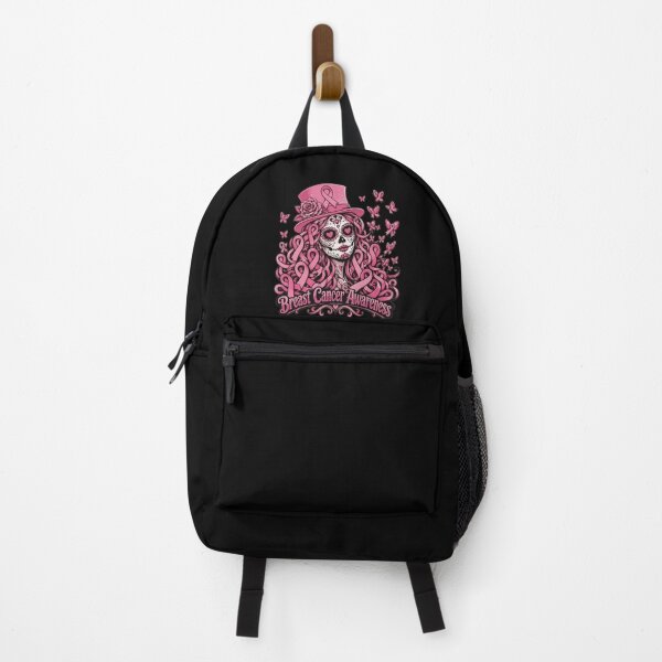 Item preview, Sugar Skull Breast Cancer Awareness Skeleton Women Pink Ribbon designed and sold by clothesy7.