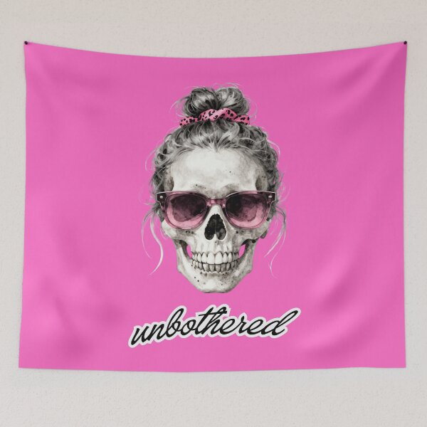 Item preview, Unbothered Mom Skull  designed and sold by threadsjam.