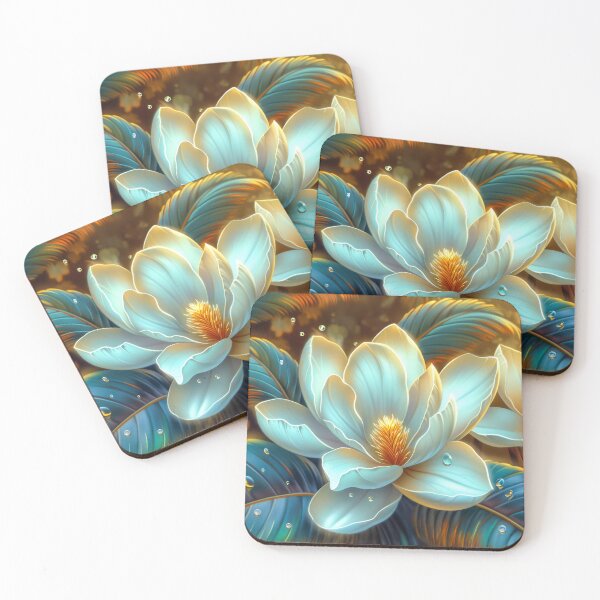 Item preview, White Magnolia Flowers Art designed and sold by MargaretWiktor.