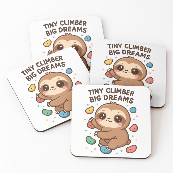 Item preview, Kawaii Sloth Climbing - Tiny Climber Shirt designed and sold by Pineapple-Tree.
