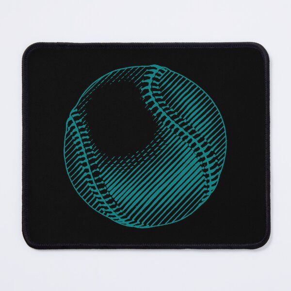 Item preview, Vintage Teal Baseball Ball Art Graphic designed and sold by pattern-archive.