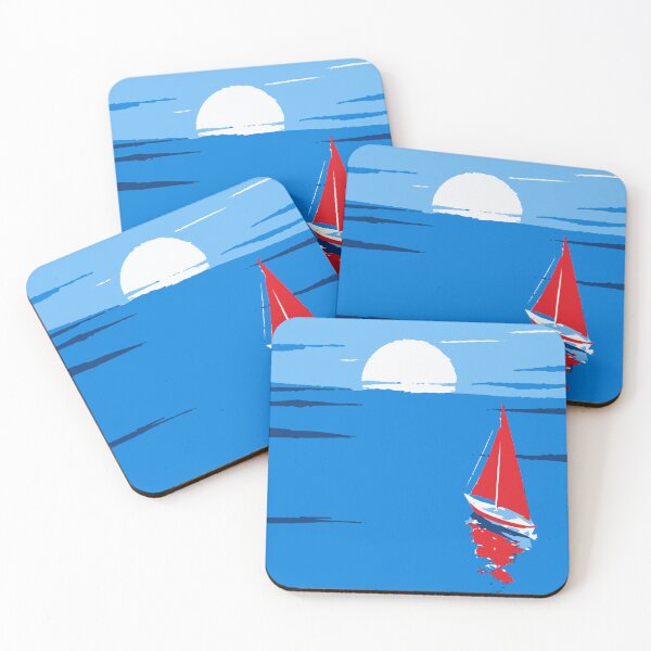 Item preview, Red Sail at Blue Horizon designed and sold by Studio pod Burom.