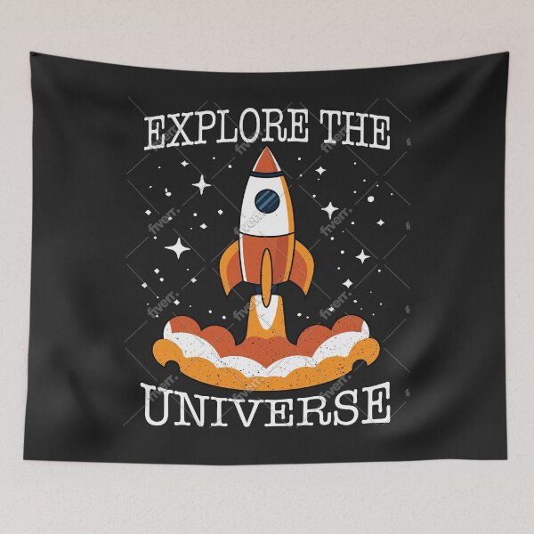 Item preview, Retro Rocket Launch Space Adventure Design designed and sold by NexoraOfficial.