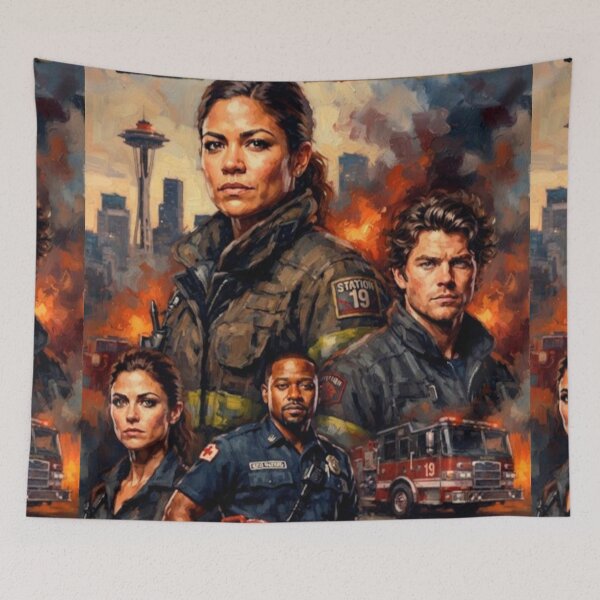 Item preview, Station 19 Firefighter Drama Fine Art Tribute designed and sold by Art's Diner.