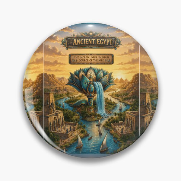 Item preview,  Lotus of the Nile - Ancient Egyptian Art Print & Merchandise designed and sold by Art Wave Studio.