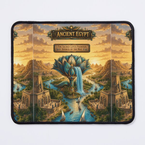 Item preview, Lotus of the Nile - Ancient Egyptian Art Print & Merchandise designed and sold by Art Wave Studio.