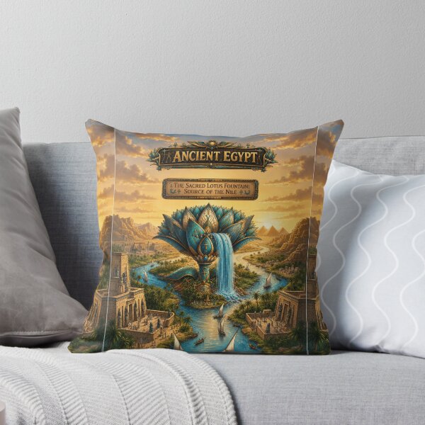 Item preview,  Lotus of the Nile - Ancient Egyptian Art Print & Merchandise designed and sold by Art Wave Studio.