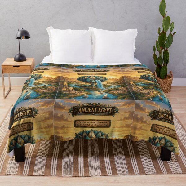 Item preview, Lotus of the Nile - Ancient Egyptian Art Print & Merchandise designed and sold by Art Wave Studio.