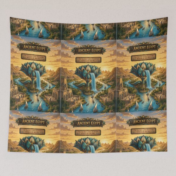 Item preview,  Lotus of the Nile - Ancient Egyptian Art Print & Merchandise designed and sold by Art Wave Studio.