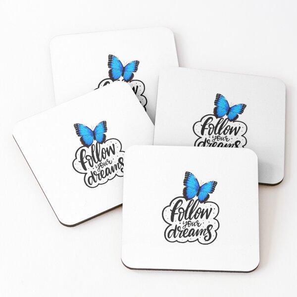 Item preview, Inspirational Blue Butterfly - Follow Your Dreams designed and sold by Sarah'sCreativeLab.
